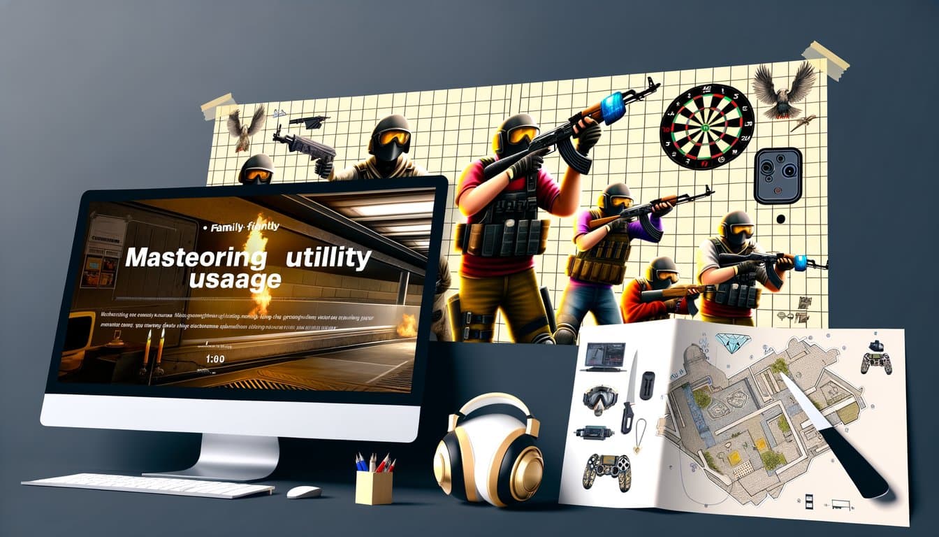 Mastering Utility Usage in CSGO: Smokes, Flashes, and Molotovs Explained - Main Image
