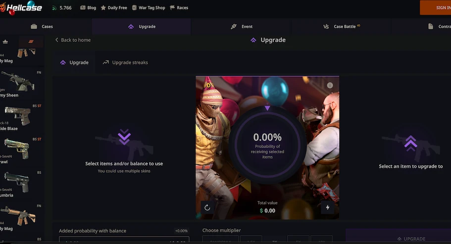 Hellcase Upgrader